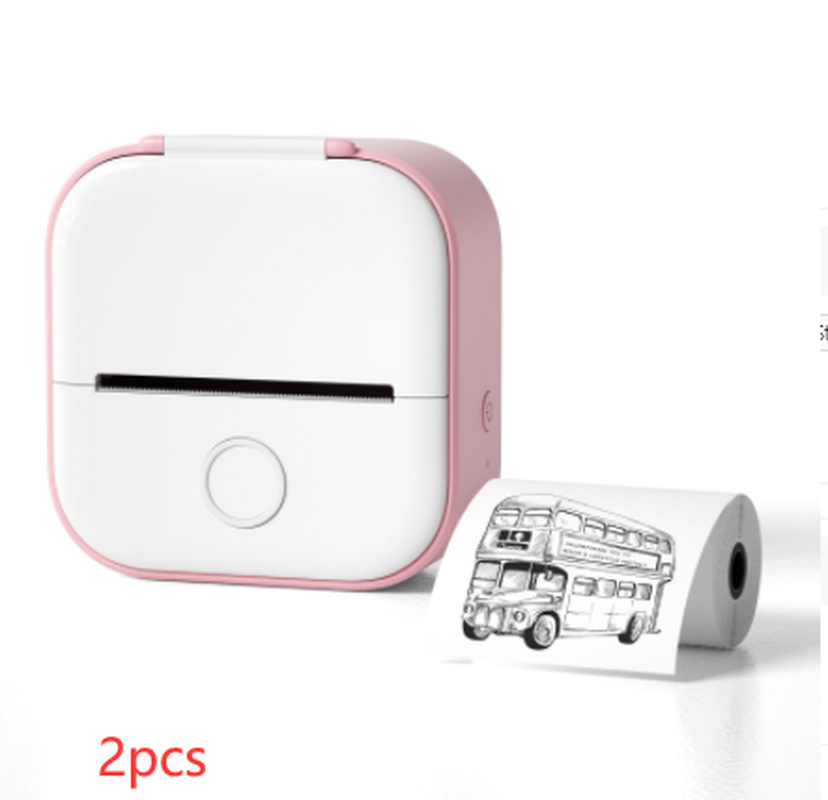 Portable Mini Thermal Label Printer Home Photo Printer Student Wrong Question Printer Bluetooth-Compatible Mini Label Printer Price Tag – תמונה 26