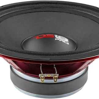 PRO-X10M Loudspeaker - 10", Midrange, Red Steel Basket, 600W Max, 300W RMS, 8 Ohms - Premium Quality Audio Door Speakers for Car or Truck Stereo Sound System (1 Speaker), Classic