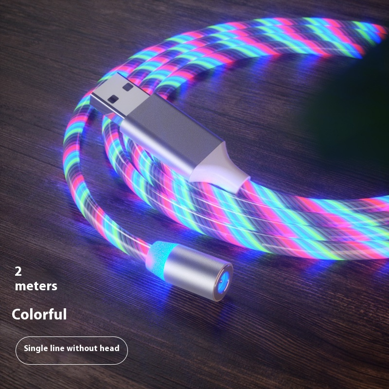 Magnetic Charging Cable Streamer Fast Charging Cable Lighting Micro USB Cable LED Magnet Charger Type-C Cable – תמונה 43