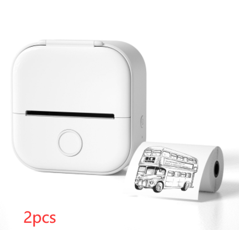 Portable Mini Thermal Label Printer Home Photo Printer Student Wrong Question Printer Bluetooth-Compatible Mini Label Printer Price Tag – תמונה 21