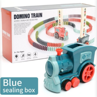 Domino Train Toys Baby Toys Car Puzzle Automatic Release Licensing Electric Building Blocks Train Toy