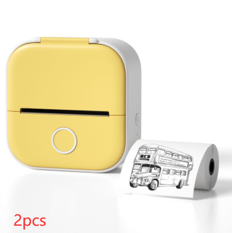 Portable Mini Thermal Label Printer Home Photo Printer Student Wrong Question Printer Bluetooth-Compatible Mini Label Printer Price Tag – תמונה 23