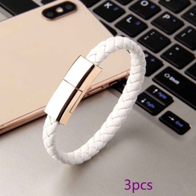 New Bracelet Charger USB Charging Cable Data Charging Cord for Iphone14 13 Max USB C Cable for Phone Micro Cable – תמונה 17