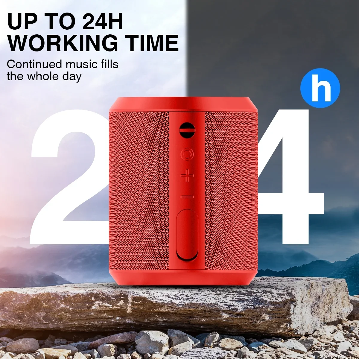 Bluetooth Speaker, 24H Playtime Portable Wireless Bluetooth 5.0 Speaker with Stereo Bass, up to 100 Ft Bluetooth Range, IPX7 Waterproof Mini Bluetooth Speaker – תמונה 6