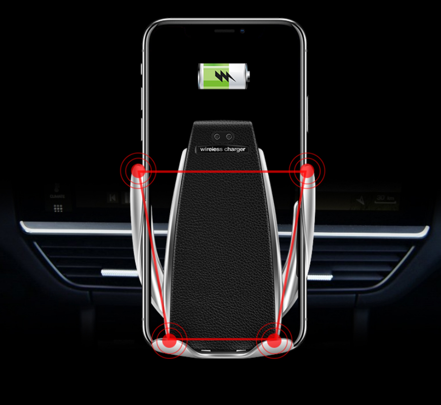 Car Wireless Charger 10W Induction Car Fast Wireless Charging with Car Phone Holder S5 – תמונה 8