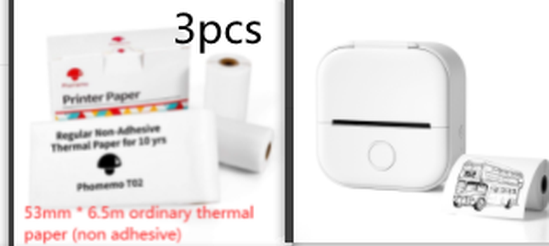 Portable Mini Thermal Label Printer Home Photo Printer Student Wrong Question Printer Bluetooth-Compatible Mini Label Printer Price Tag – תמונה 53