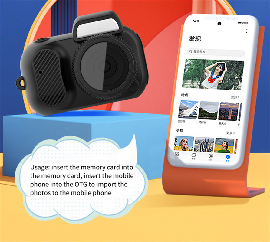 Retro Mini Camera with Screen Indoor Home Outdoor 1080P HD Portable Very Small Camera Video Support Holiday Gifts – תמונה 10
