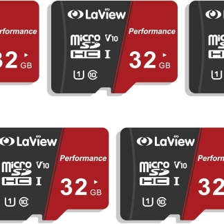 32GB Micro SD Card 5 Pack, Micro SDXC UHS-I Memory Card – 95Mb/S,633X,U3,C10, Full HD Video V30, A1, FAT32, High Speed Flash TF Card P500 for Computer with Adapter/Phone/Tablet/Pc