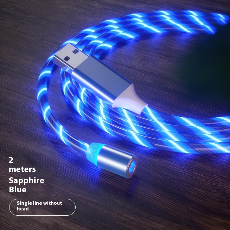Magnetic Charging Cable Streamer Fast Charging Cable Lighting Micro USB Cable LED Magnet Charger Type-C Cable – תמונה 44