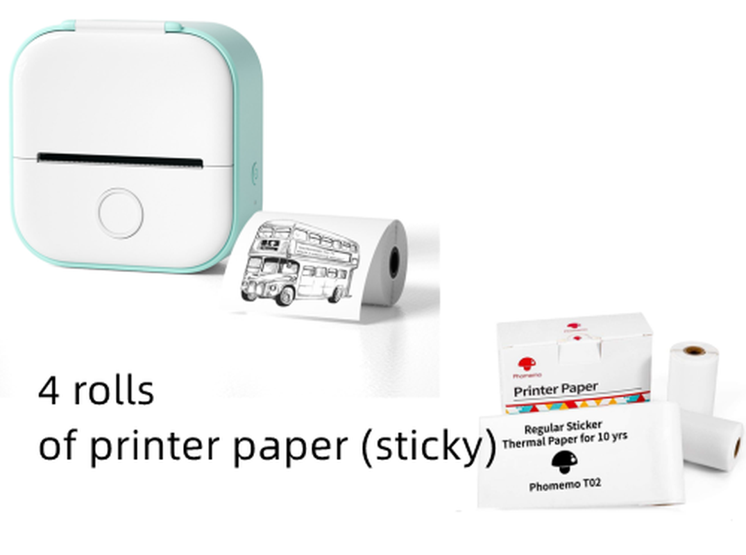 Portable Mini Thermal Label Printer Home Photo Printer Student Wrong Question Printer Bluetooth-Compatible Mini Label Printer Price Tag – תמונה 66