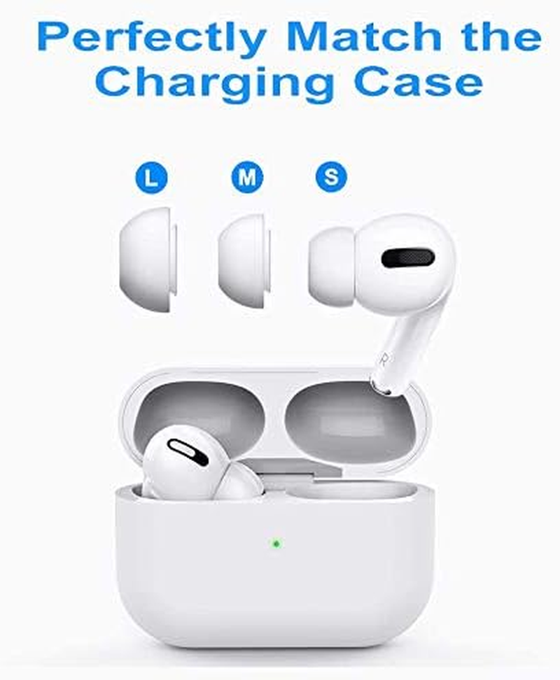 12 Pieces Replacement Ear Tips for Airpods Pro and Airpods Pro 2Nd Generation with Noise Reduction Hole, Silicone Ear Tips for Airpods Pro with Portable Storage Box And(S/M/L) (6 Pairs) – תמונה 2