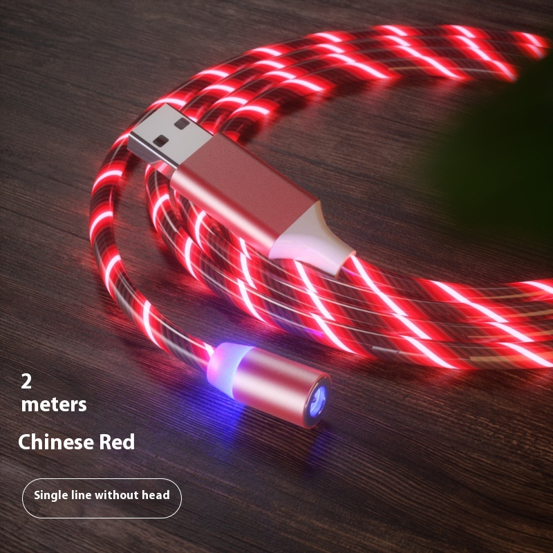 Magnetic Charging Cable Streamer Fast Charging Cable Lighting Micro USB Cable LED Magnet Charger Type-C Cable – תמונה 46
