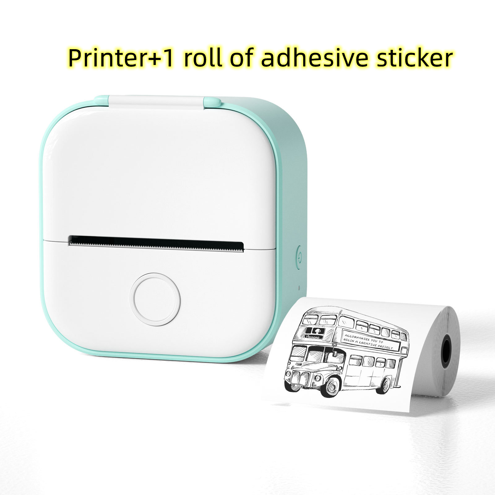 Portable Mini Thermal Label Printer Home Photo Printer Student Wrong Question Printer Bluetooth-Compatible Mini Label Printer Price Tag – תמונה 58