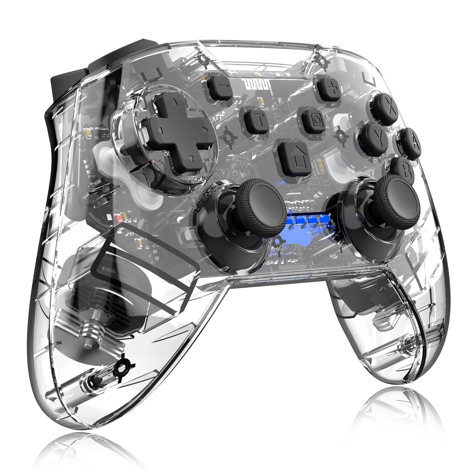 Wireless Wake-Up Burst Switchpro Bluetooth Transparent Lighted Gamepad – תמונה 3