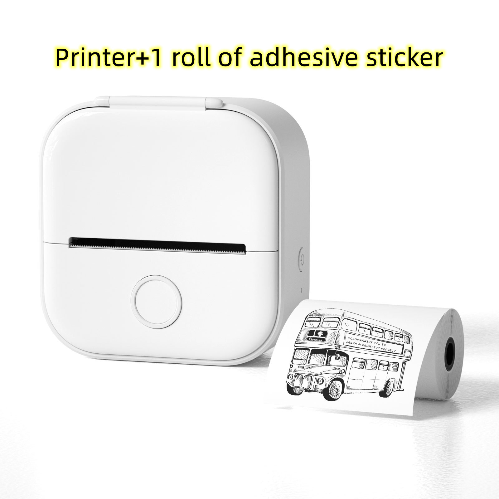 Portable Mini Thermal Label Printer Home Photo Printer Student Wrong Question Printer Bluetooth-Compatible Mini Label Printer Price Tag – תמונה 57