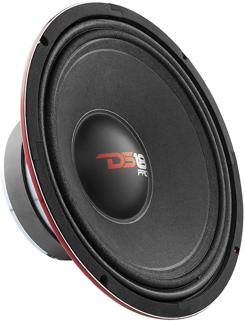 PRO-X10M Loudspeaker - 10", Midrange, Red Steel Basket, 600W Max, 300W RMS, 8 Ohms - Premium Quality Audio Door Speakers for Car or Truck Stereo Sound System (1 Speaker), Classic – תמונה 6