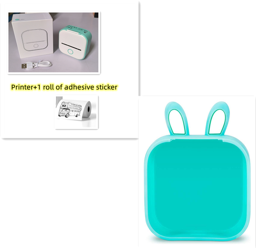 Portable Mini Thermal Label Printer Home Photo Printer Student Wrong Question Printer Bluetooth-Compatible Mini Label Printer Price Tag – תמונה 73
