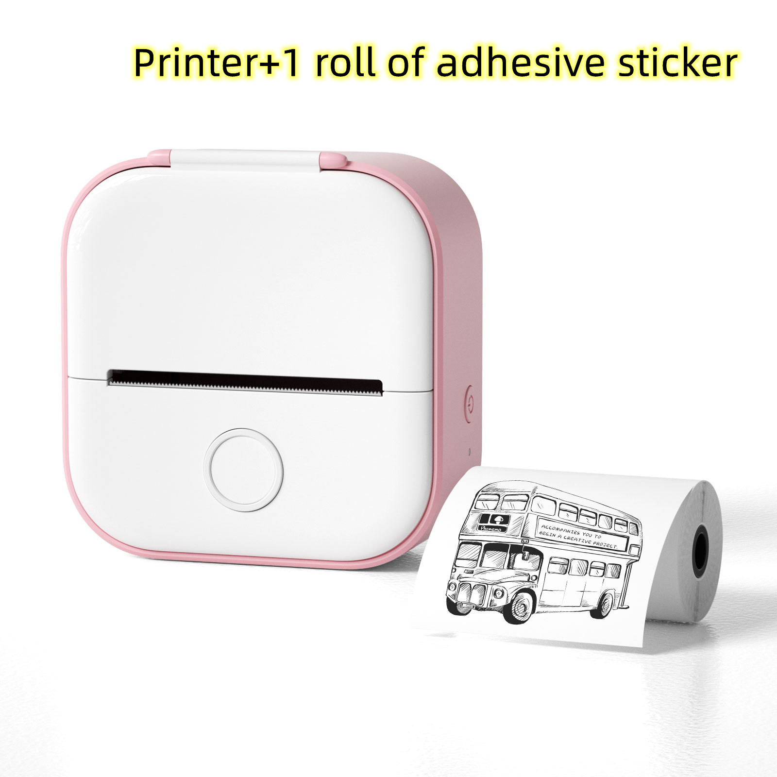 Portable Mini Thermal Label Printer Home Photo Printer Student Wrong Question Printer Bluetooth-Compatible Mini Label Printer Price Tag – תמונה 59