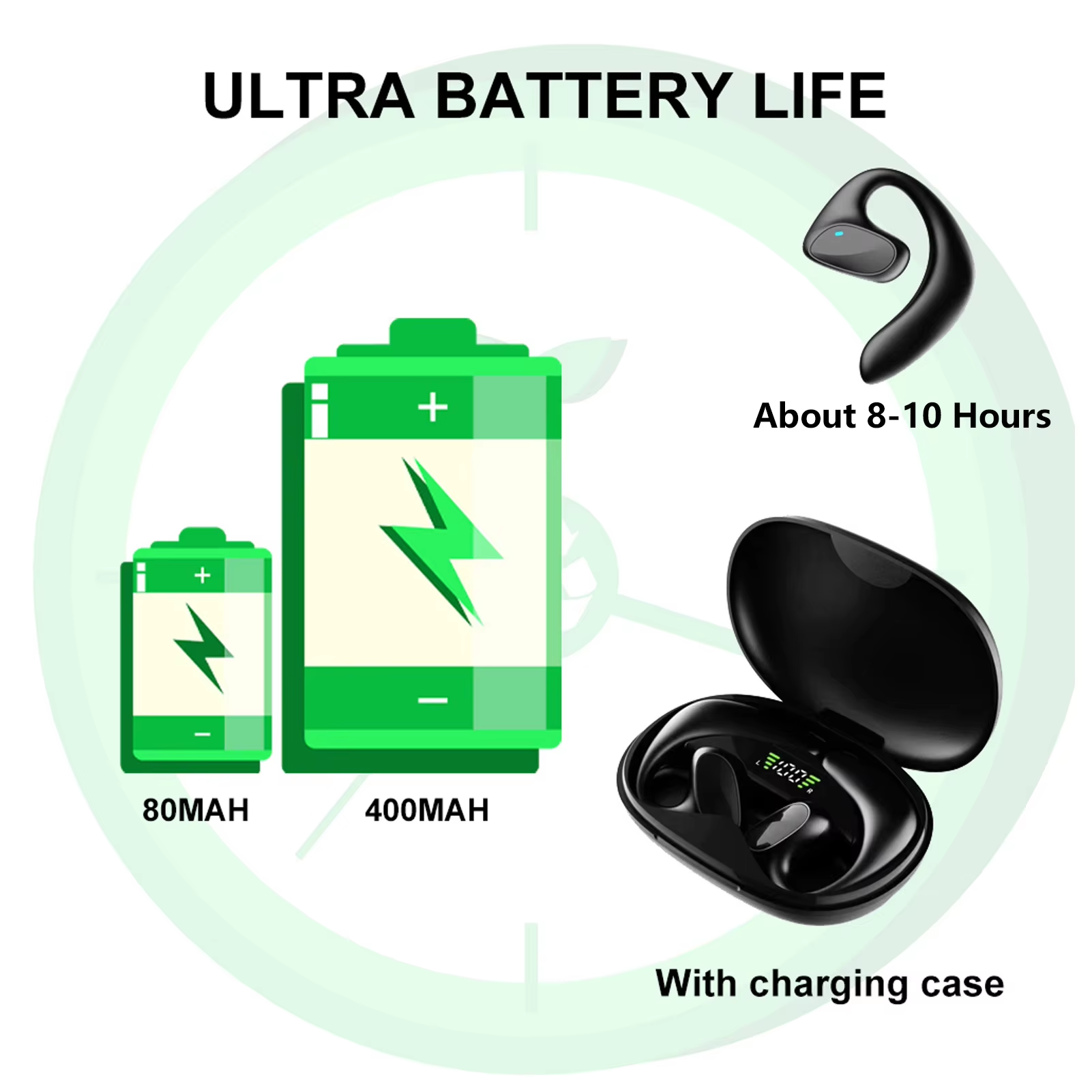 M8 Language Translator Earbuds Smart 144 Languages High Accuracy Wireless Bluetooth Two Way Translator Device – תמונה 5