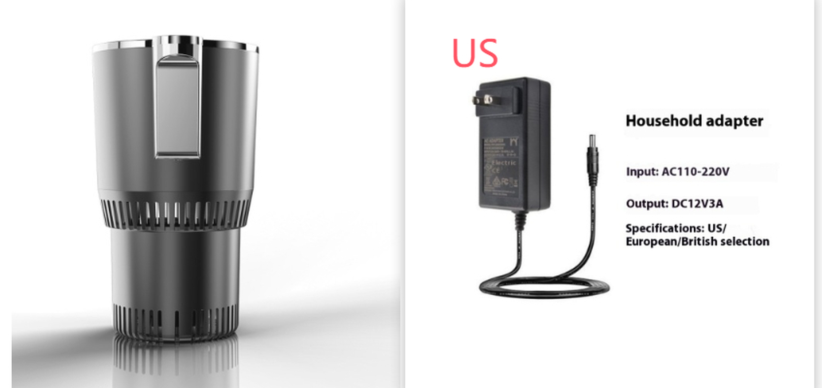 2 In1 Car Heating Cooling Cup 12V Smart Car Cup Holder Digital Temperature Display Drink Cup Warmer Cooler Mini Car Refrigerator – תמונה 12