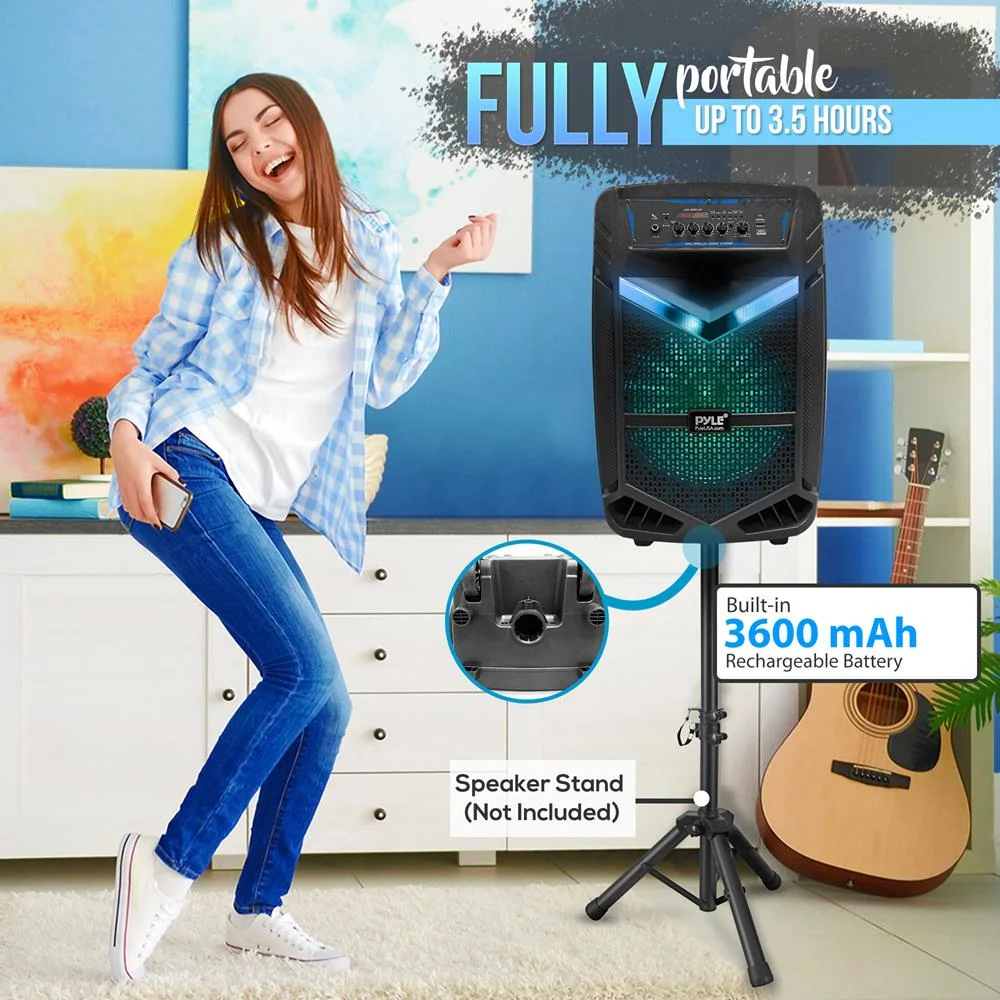 Portable Bluetooth Speaker System 600W Rechargeable Outdoor Bluetooth Speaker Portable System – תמונה 5
