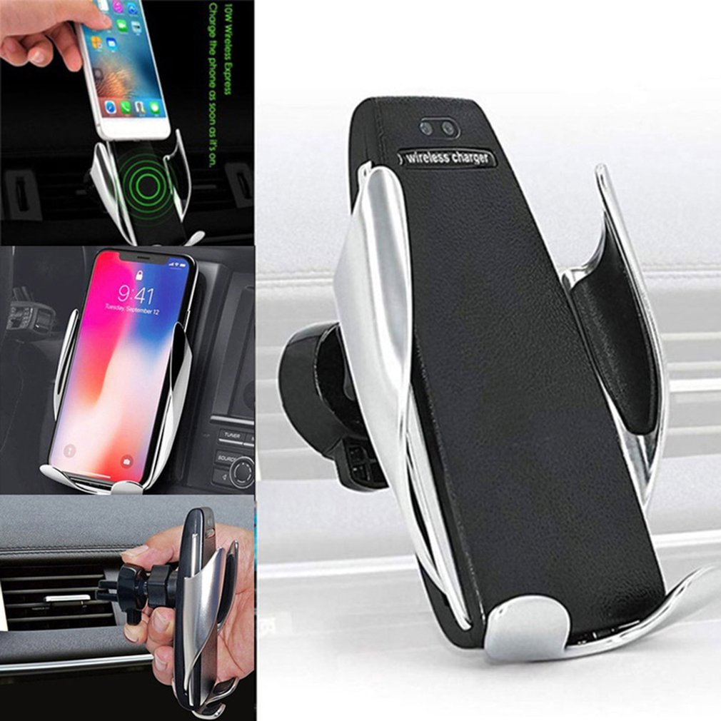 Car Wireless Charger 10W Induction Car Fast Wireless Charging with Car Phone Holder S5 – תמונה 2