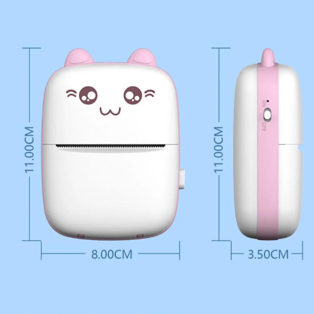 Mini Printer Portable, Pocket Thermal Printer, Wireless Bluetooth Printer Compatible with Ios Android for Picture Receipt Label Note Printing – תמונה 8