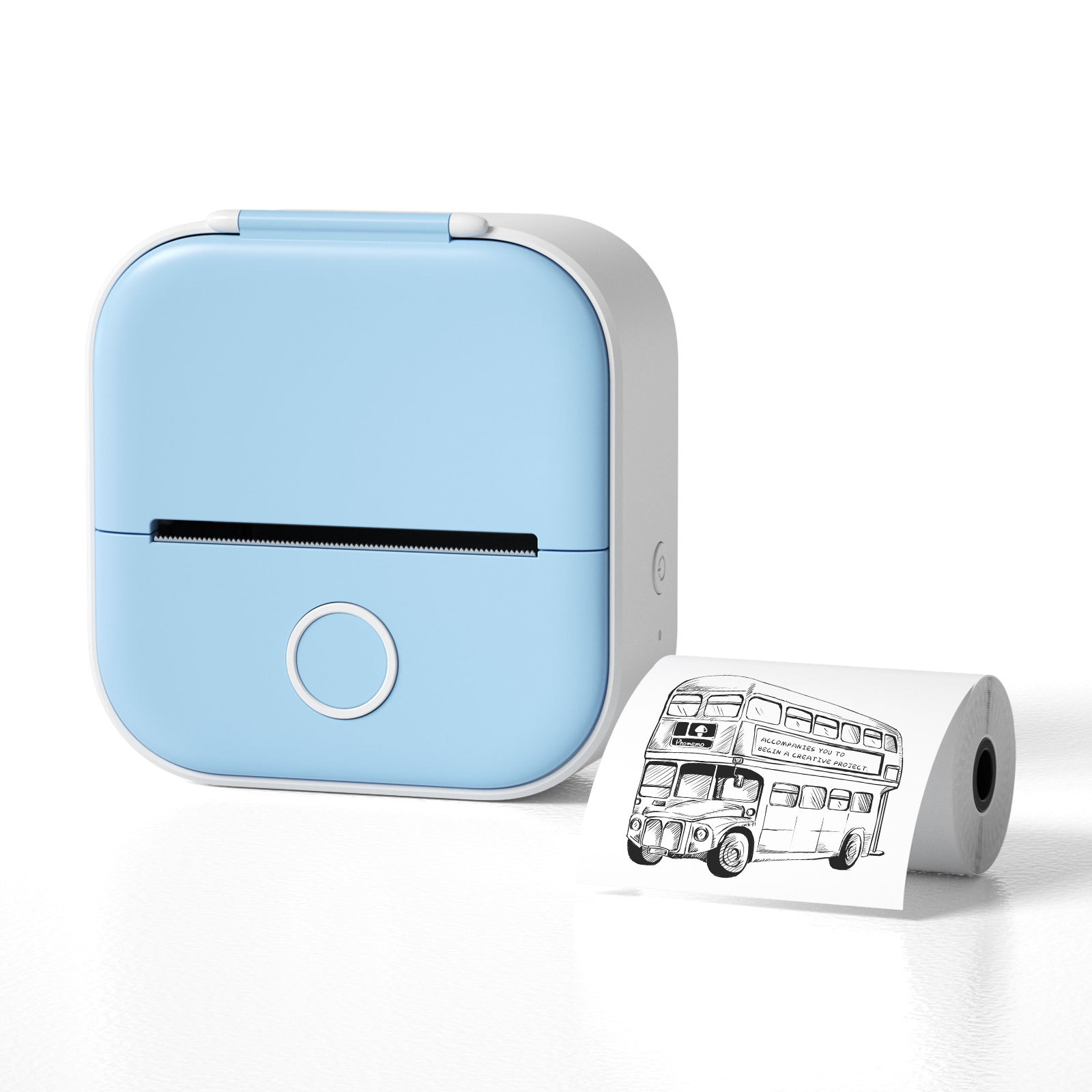 Portable Mini Thermal Label Printer Home Photo Printer Student Wrong Question Printer Bluetooth-Compatible Mini Label Printer Price Tag – תמונה 13