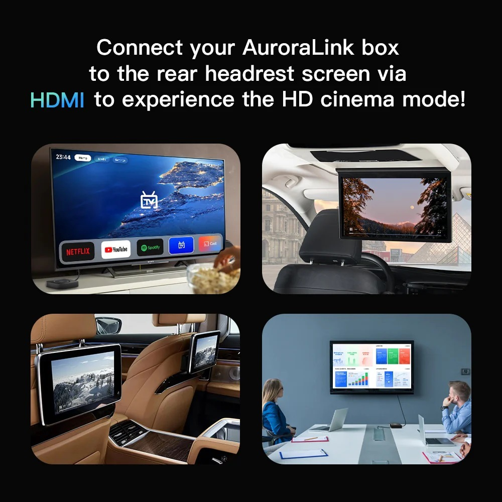 Original Car Wired to Wireless Carplay Android Auto Video Youtube with USB-HDMI Port – תמונה 12