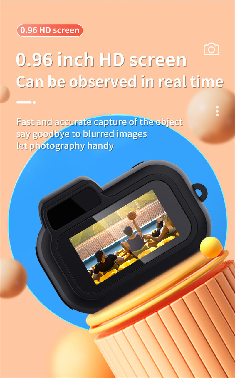 Retro Mini Camera with Screen Indoor Home Outdoor 1080P HD Portable Very Small Camera Video Support Holiday Gifts – תמונה 9