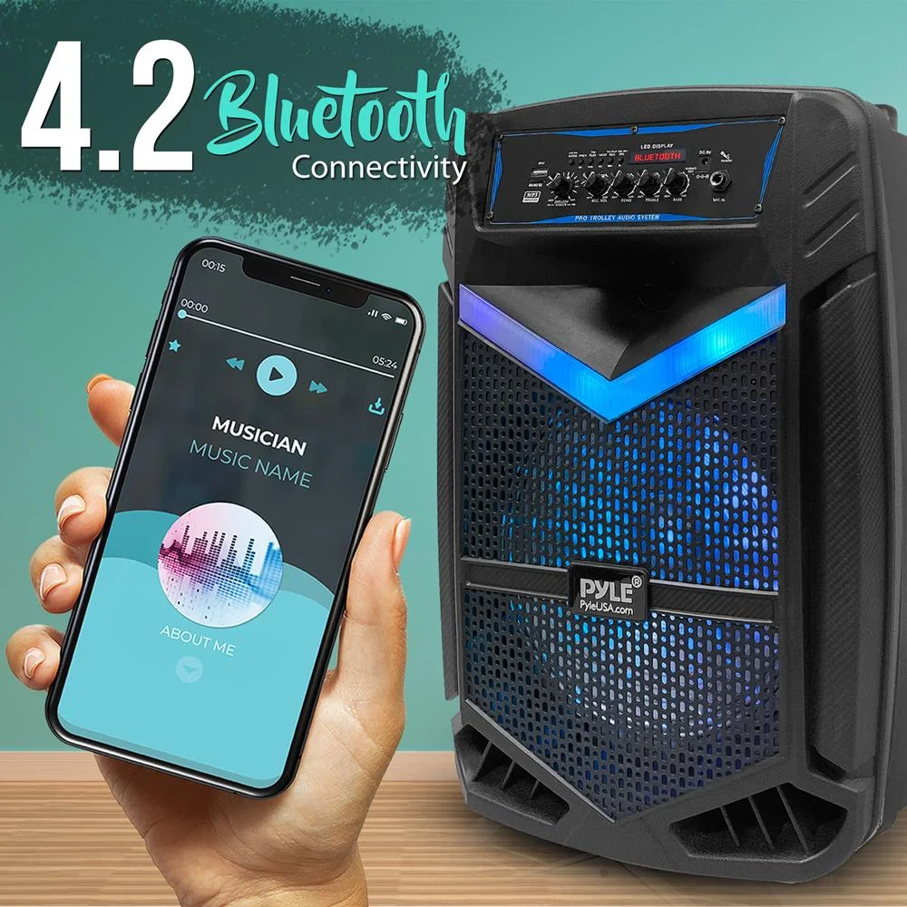 Portable Bluetooth Speaker System 600W Rechargeable Outdoor Bluetooth Speaker Portable System – תמונה 4