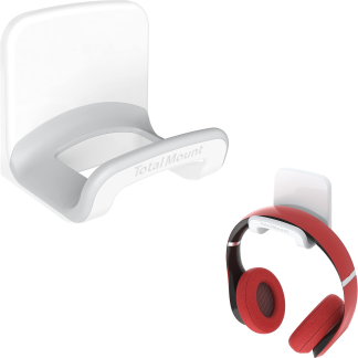 Headphone Holder – Hanger Won’T Damage Your Wall with Screws or Permanent Adhesive (Studio-Grade White – One Pack)
