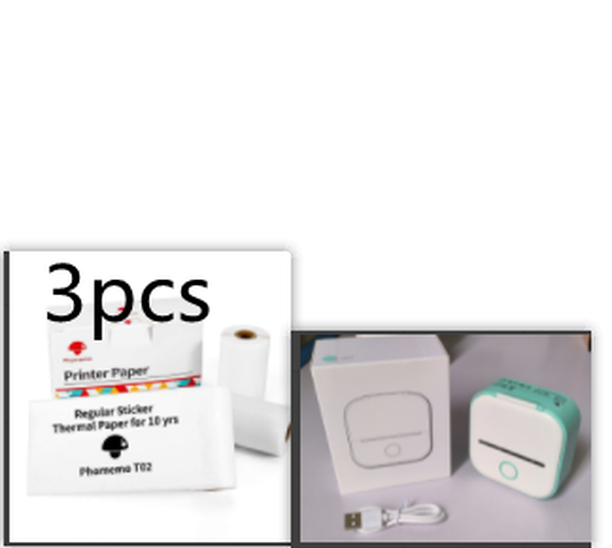 Portable Mini Thermal Label Printer Home Photo Printer Student Wrong Question Printer Bluetooth-Compatible Mini Label Printer Price Tag – תמונה 48