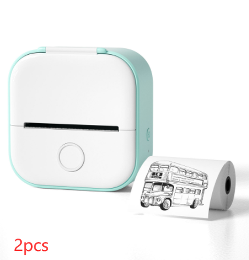 Portable Mini Thermal Label Printer Home Photo Printer Student Wrong Question Printer Bluetooth-Compatible Mini Label Printer Price Tag – תמונה 25
