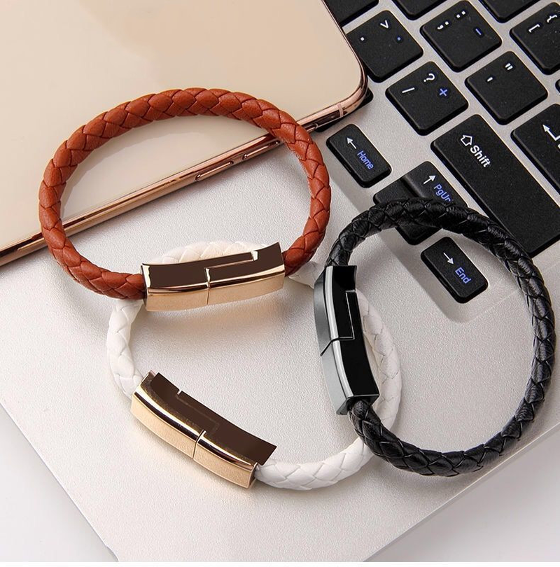 New Bracelet Charger USB Charging Cable Data Charging Cord for Iphone14 13 Max USB C Cable for Phone Micro Cable – תמונה 11