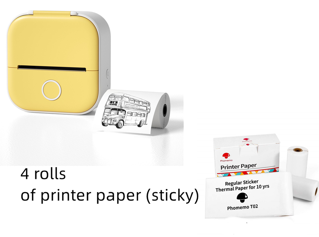 Portable Mini Thermal Label Printer Home Photo Printer Student Wrong Question Printer Bluetooth-Compatible Mini Label Printer Price Tag – תמונה 68