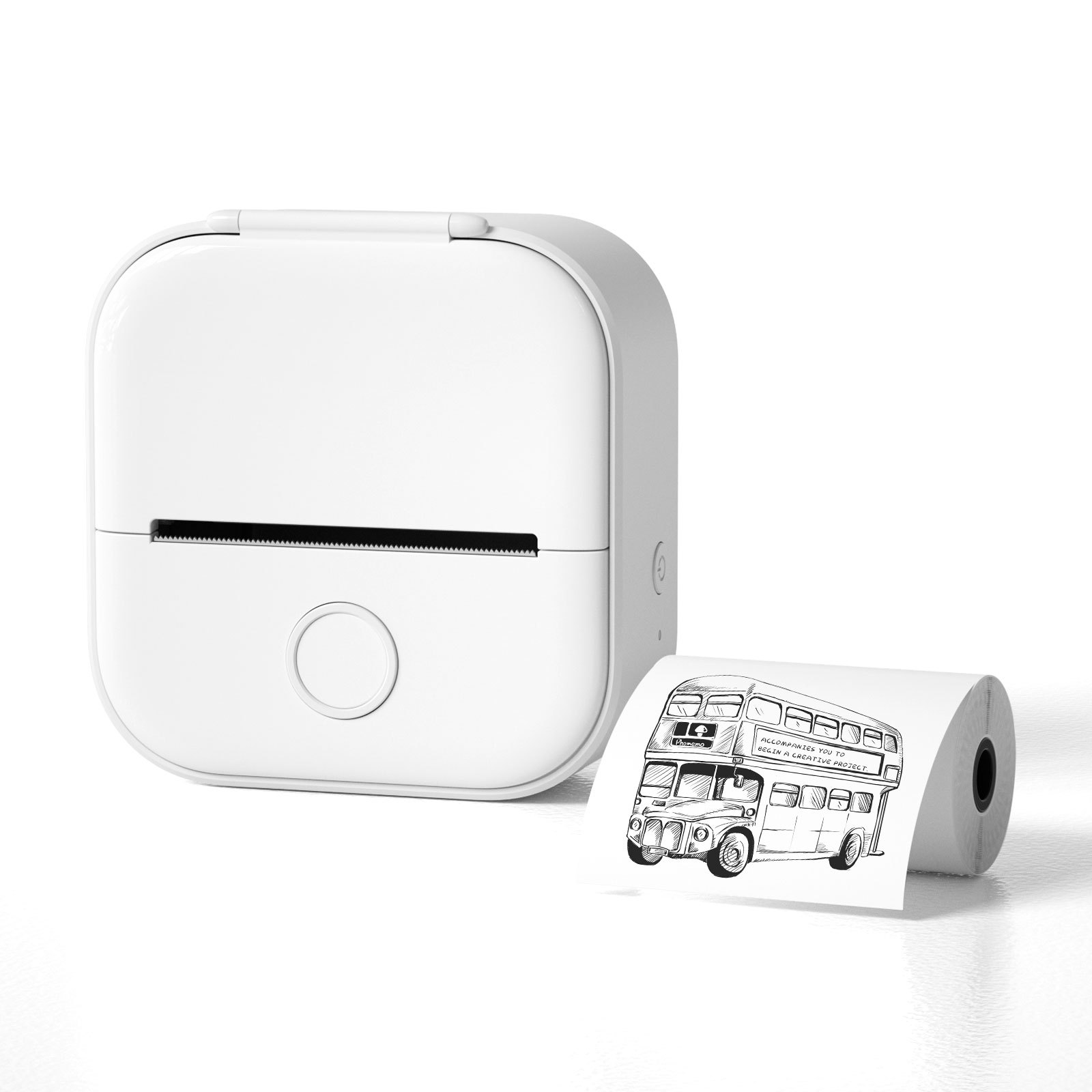 Portable Mini Thermal Label Printer Home Photo Printer Student Wrong Question Printer Bluetooth-Compatible Mini Label Printer Price Tag – תמונה 16