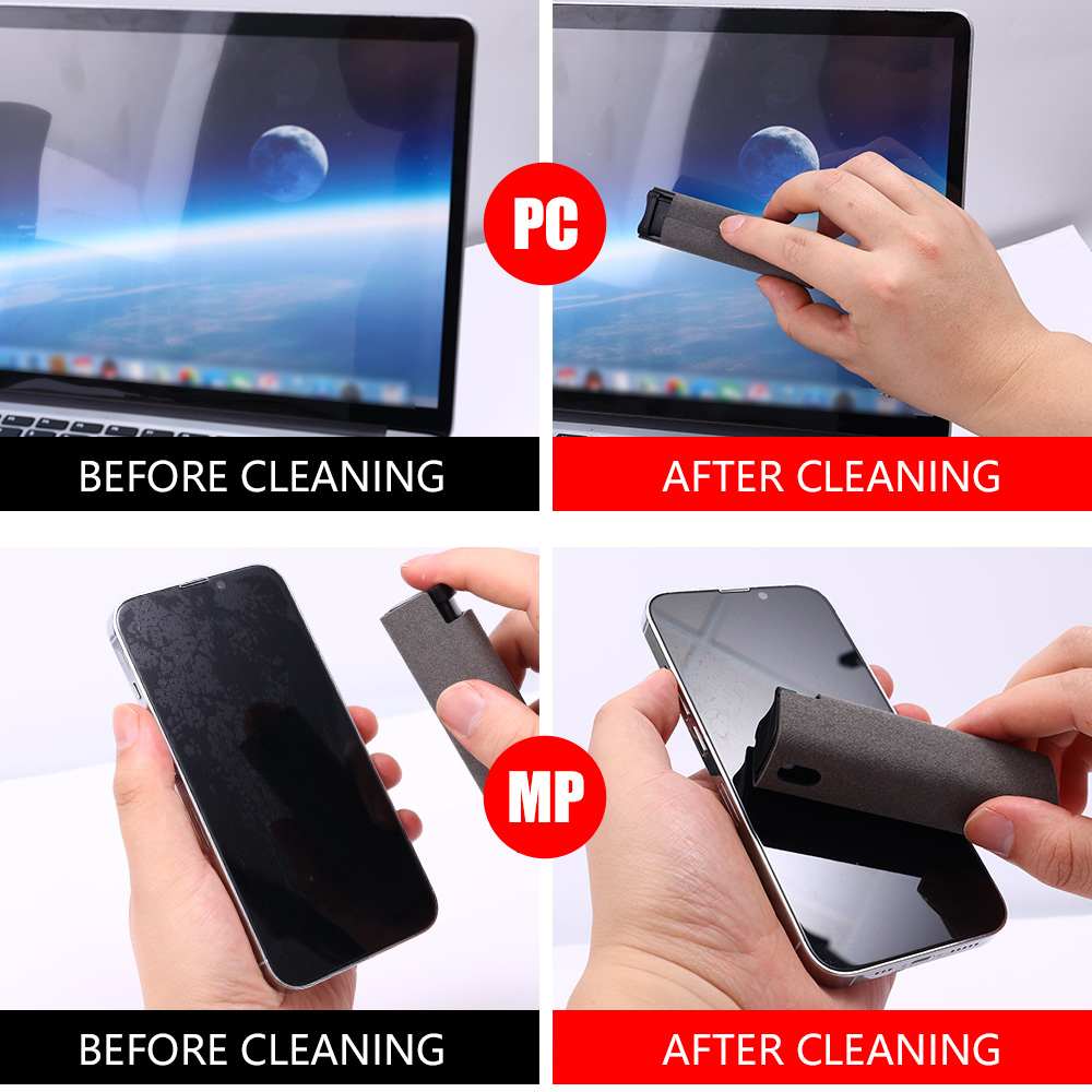 Mobile Phone Screen Cleaner Artifact Storage Integrated Mobile Phone Portable Computer Screen Cleaner Set – תמונה 3