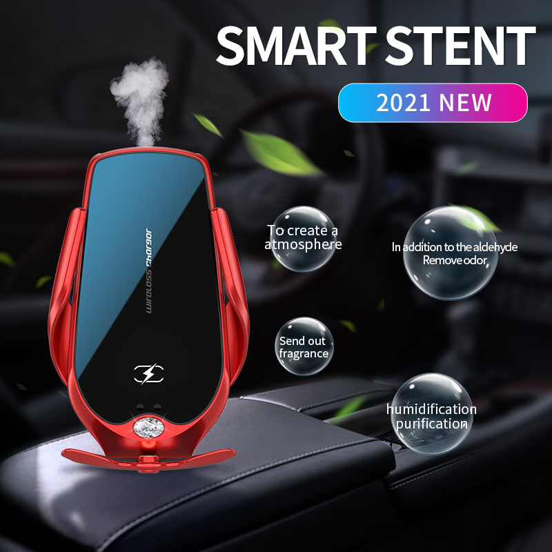 Mobile Phone Car Mount Wireless Charger Fast Charging Air Outlet – תמונה 2