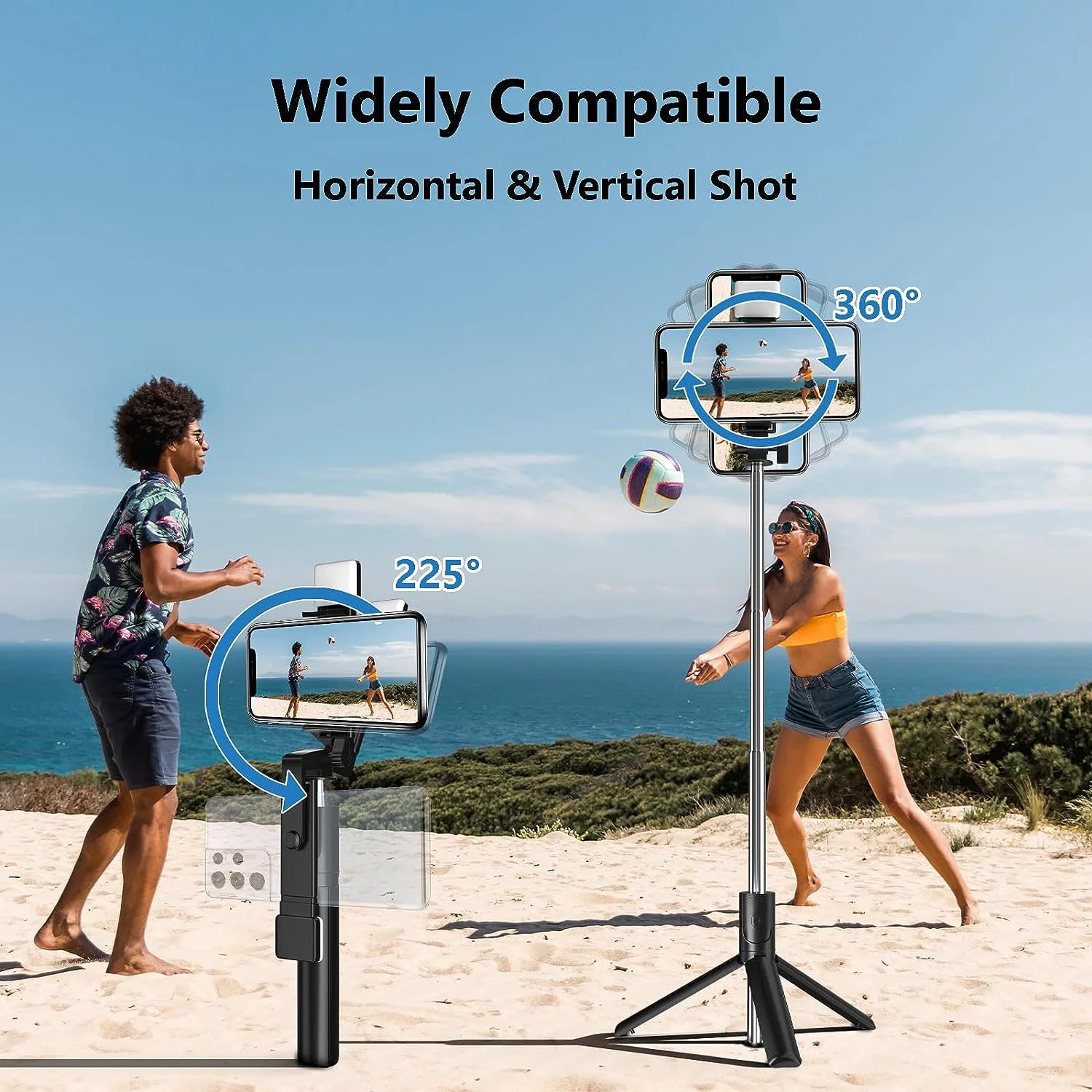 Cmybabee Selfie Stick, Tripod, 40In Retractable Selfie Stick Tripod with Remote, 2 Level Fill Light, Selfie Tripod for Iphone Android – תמונה 7