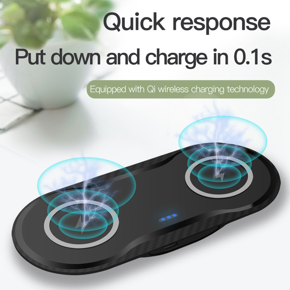 Wireless Charger Dual Mobile Phone Charger – תמונה 7