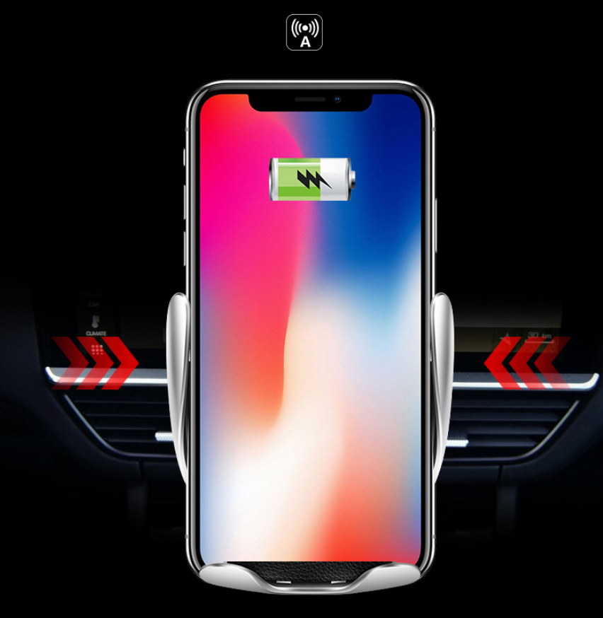 Car Wireless Charger 10W Induction Car Fast Wireless Charging with Car Phone Holder S5 – תמונה 7