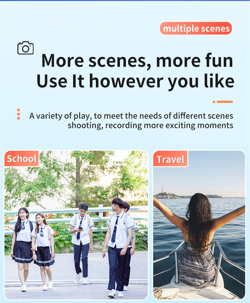Retro Mini Camera with Screen Indoor Home Outdoor 1080P HD Portable Very Small Camera Video Support Holiday Gifts – תמונה 12