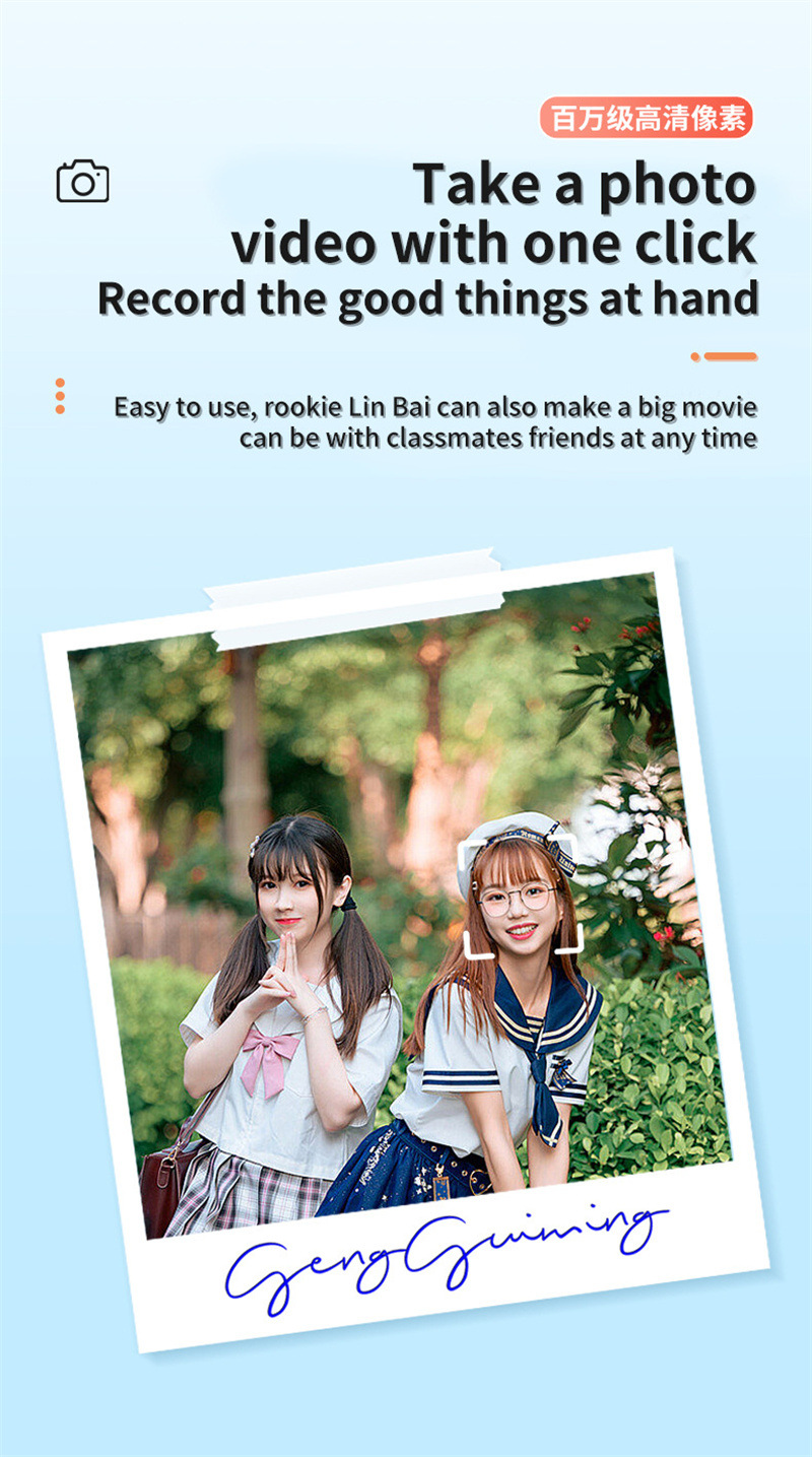 Retro Mini Camera with Screen Indoor Home Outdoor 1080P HD Portable Very Small Camera Video Support Holiday Gifts – תמונה 21
