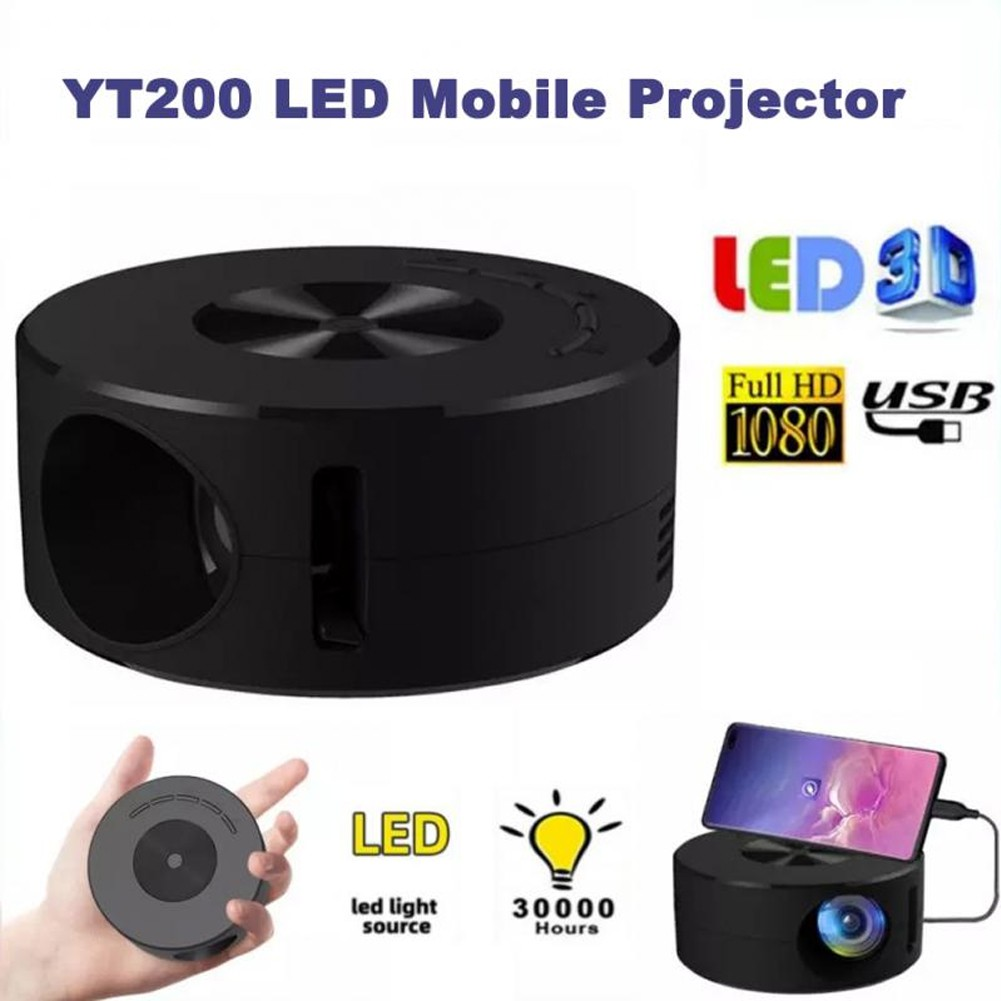 Smart Projector Wifi Portable 1080P Home Theater Video LED Mini Projector for Home Theaters Media Player – תמונה 2