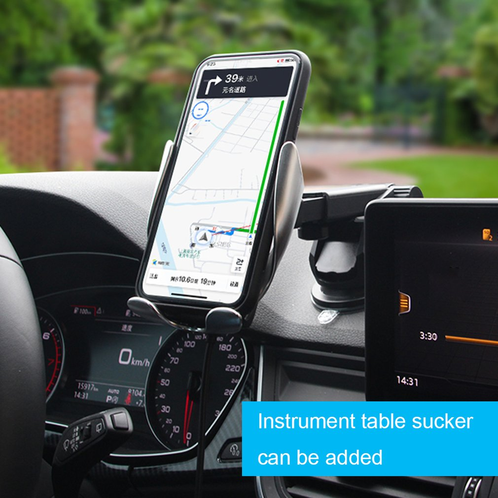 Car Wireless Charger 10W Induction Car Fast Wireless Charging with Car Phone Holder S5 – תמונה 4