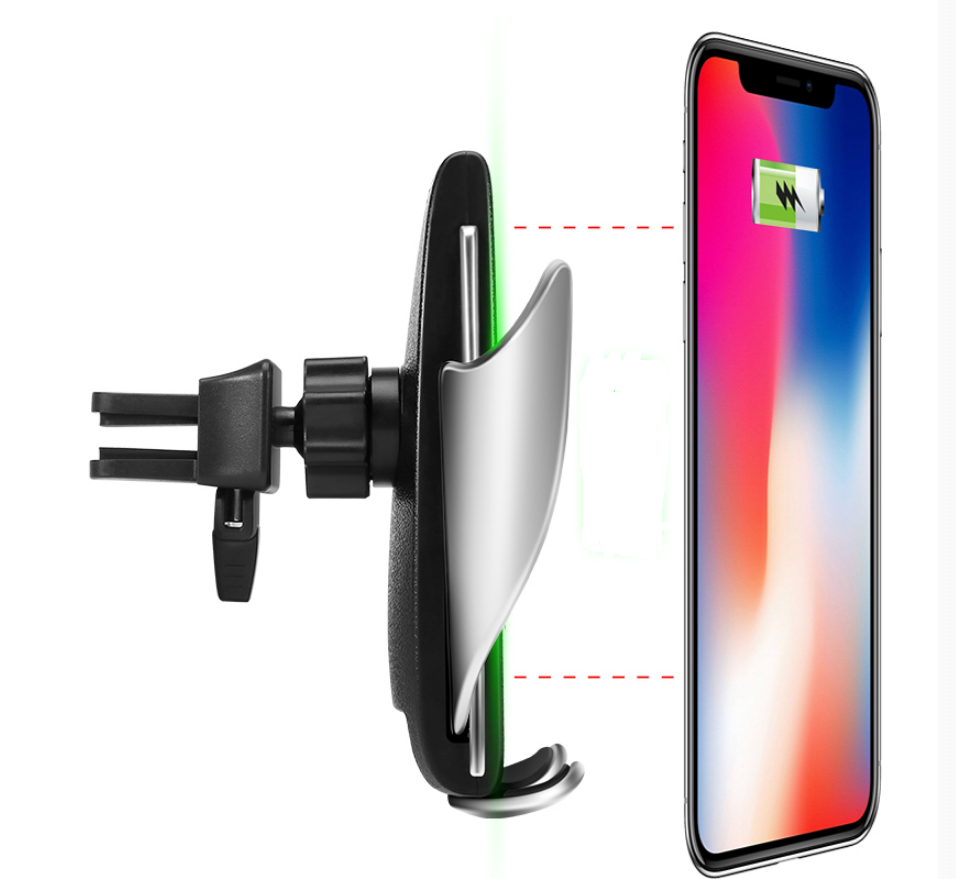 Car Wireless Charger 10W Induction Car Fast Wireless Charging with Car Phone Holder S5 – תמונה 12