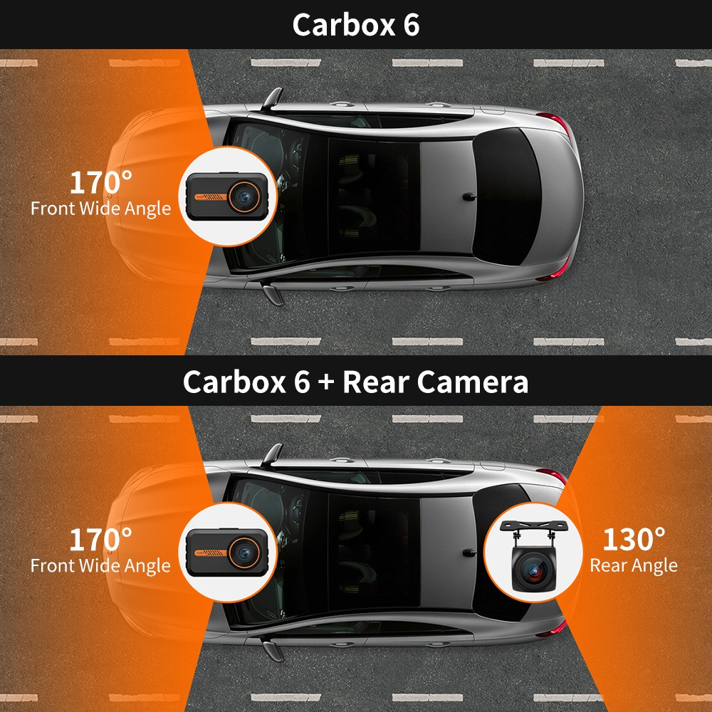 Dash Cam Front and Rear Car Camera Dual Dashcam 1080P FHD – תמונה 14