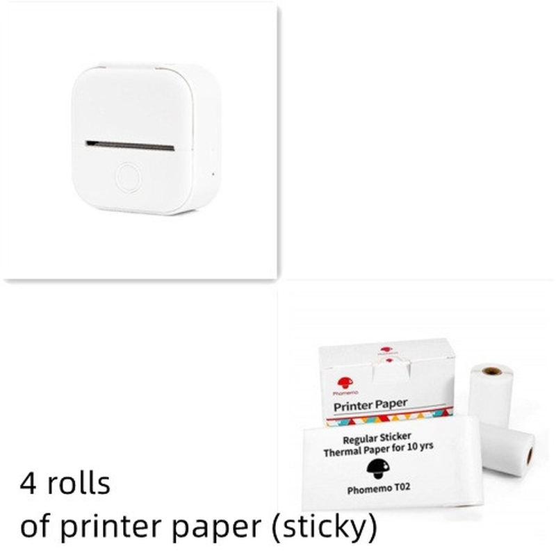 Portable Mini Thermal Label Printer Home Photo Printer Student Wrong Question Printer Bluetooth-Compatible Mini Label Printer Price Tag – תמונה 65
