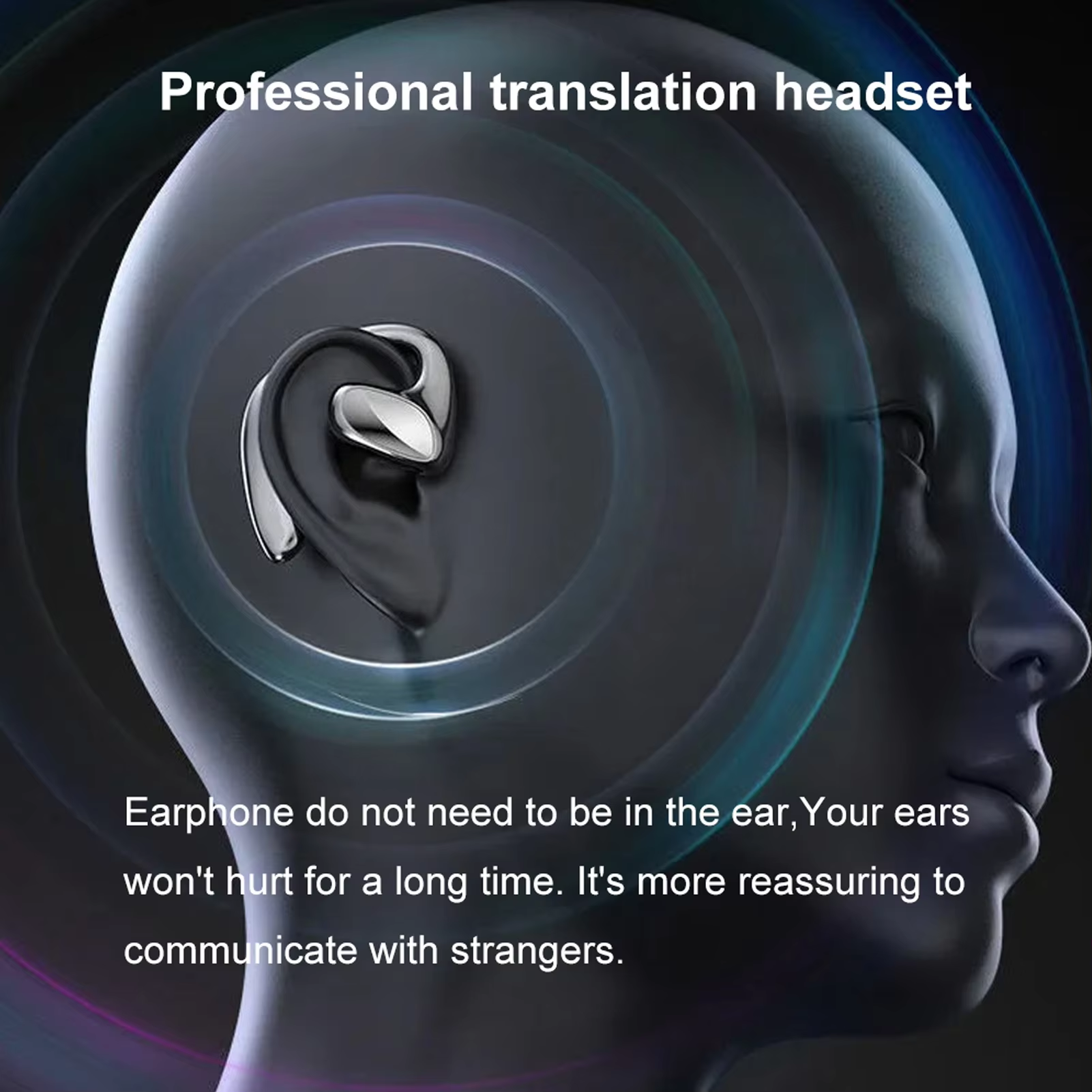 M8 Language Translator Earbuds Smart 144 Languages High Accuracy Wireless Bluetooth Two Way Translator Device – תמונה 6